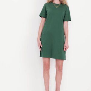 NWT Old Navy Vintage Crew Neck Mini T-shirt Dress Green | Size Large Tall